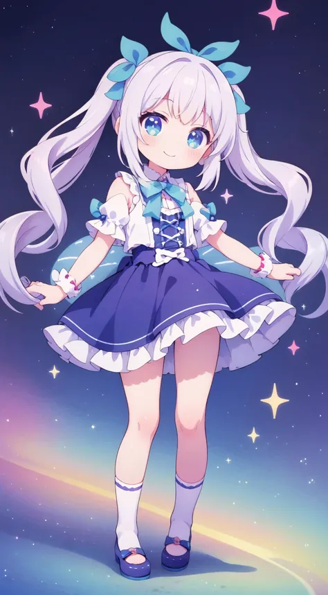 超スペシャルcute，cute，A sparkling smile，Shineピンクの髪_Twin Drill Tail，cuteプリンセスファッション，Aurora Pastel，ribbon，Frills，cuteポーズ，Shine，highest quality，Beautiful graphics，Super detailed，mysterious