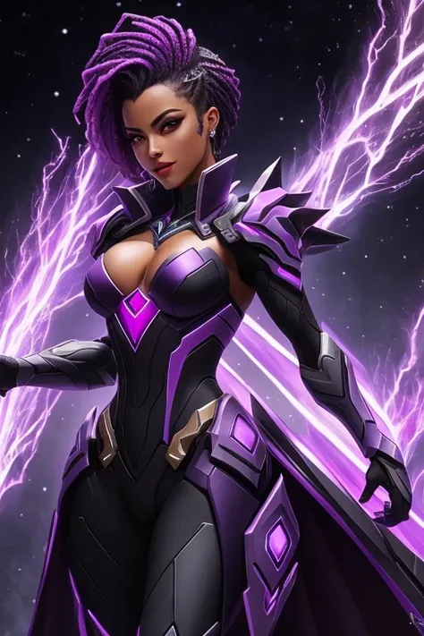 Crie hiper-detalhado, melhor qualidade, A high-resolution masterpiece，Depicts a dark elemental and a non-humanoid figure emanating purple energy" sombra perfeita, Sombra de alta qualidade, realisticamente,