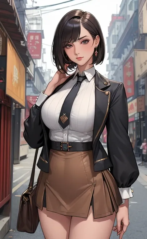 (masterpiece:1.3), (Confused:1.3), (highest quality:1.3),Perfect Anatomy,Detailed face,steampunk, Victorian era,Hongkong,Horizontal angle,hand,View your viewers, (Very detailed:1.3),(Best Shadow:0.7), (Processed hair), Angled bob cut,Beautiful Eyes, Beauti...