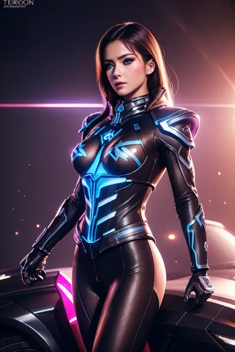 tron costume sexy clothes transparent. professionally retouched, soft lighting, realistic, smooth face, perfect eyes, sharp focu...