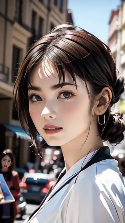 (Random Location),(Random Hairstyles),(Movie-like scene,Best image quality,(8k), Ultra-realistic, 最high quality, high quality, High resolution, high qualityな質感, Attention to detail, beautiful, detailed, Extremely detailed CG, detailedなテクスチャ, Realistic faci...