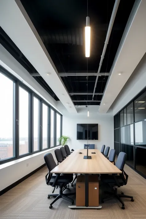 masterpiece , best quality, ((office)),   office,  indoors, window, chair, table, scenery, ceiling, ,  floor,