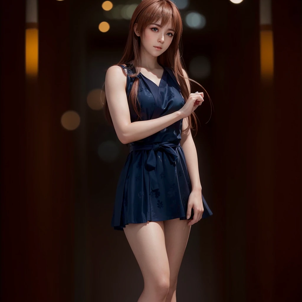 Kasumi, (best quality,ultra-detailed),(Realistic:1.37), beautiful and detailed face, Ultra-realistic texture, delicate face, delicate body, vivid colors. High definition, 8k. athletic body.