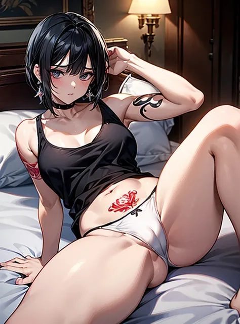 Beautiful breasts、Black Hair、Attractive breasts、Beautiful and attractive anime woman, Enchanting anime girl,Slippery、black eye、beautiful girl、、Quiet、Inconspicuous、Exposed locally.、White see-through tank top、Big Breasts、Stay in the house、Underwear is visibl...