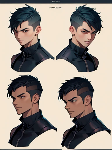 Concept ART Versions ,Human Male, short haircut, 