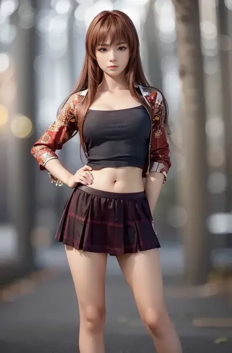 Kasumi, (best quality,ultra-detailed),(Realistic:1.37), beautiful and detailed face, Ultra-realistic texture, delicate face, delicate body, vivid colors. High definition, 8k. athletic body.