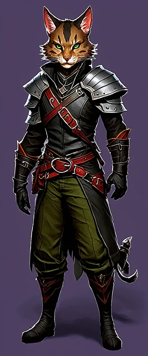 bloodhunter catfolk male for dungeons and dragons 