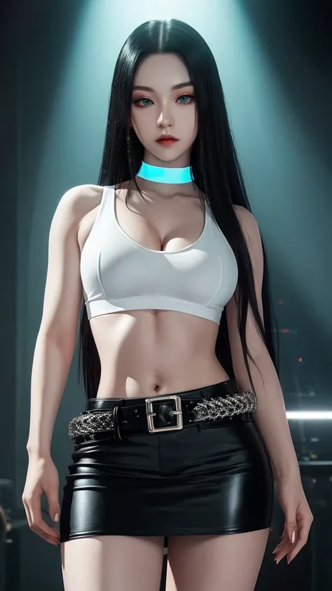 Photorealistic, Ultra realistic, 16k, high quality, cinematic lights, dream atmosphere, dream aesthetic, 1girl, korean hot model (kpop superstar), tall, black hair, realistic silky hair(red), cute pale-turquoise eyes (shiny look), long flowing hair(realist...