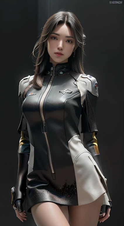 ((best quality)), ((masterpiece)), (detailed:1.4), 3d, an image of a beautiful cyberpunk female, space background, cinematic lig...