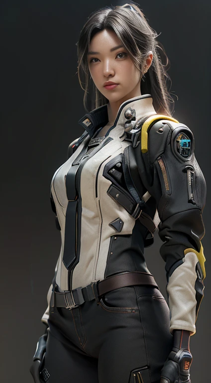 ((Best quality)), ((masterpiece)), (detailed:1.4), 3D, an image of a beautiful cyberpunk female, jetpack, nebula background, cinematic lighting, HDR (High Dynamic Range), Ray Tracing, NVIDIA RTX, Super-Resolution, Unreal 5, Subsurface scattering, PBR Textu...