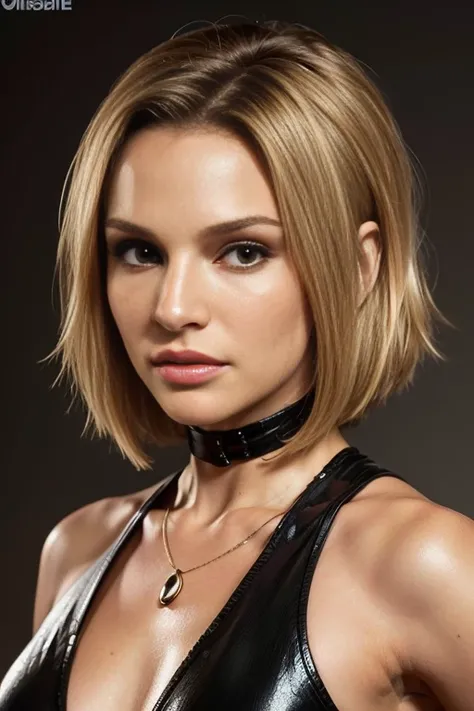 natalie portman, short blonde hair