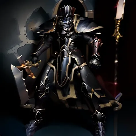 (masterpiece, best quality, detailed:1.2)
BlackKnight_fe,
Armor,
Cape,
Helmet,
Sword,rd,
shield,
The cloak is black on both sides,
The inside of the arm also wears armor,
polished armor,
attack the enemy,
Change brown parts to black,
sitting on the throne,...