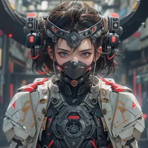 Ride a futuristic Akira bike、Hair flows、 ((highest quality、masterpiece、8k、best image quality、ultra high resolution、Award-winning work)、(accurate anatomy:1.1)、(look at me and smile:1.1)、Shining fair skin with ultra high resolution、most detailed face、ultra h...