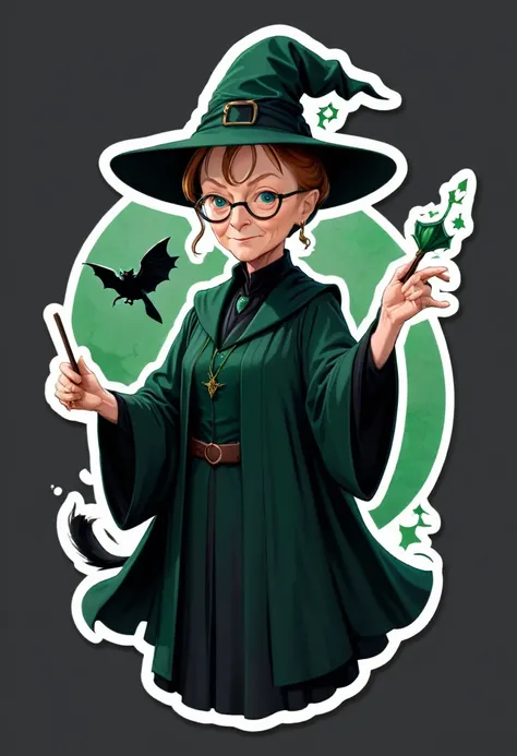 Simple and professional stickers, professor McGonagall, logos and preferably on a transparent background.