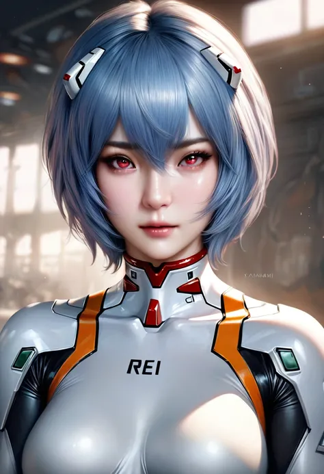 animetoreal,soft light, masterpiece, best quality,high quality,delicate face, realistic,photorealistic,1girl,
Ayanami Rei,white bodysuit,red eyes,pilot suit,short hair,blue hair,bangs,interface headset,turtleneck,hair between eyes