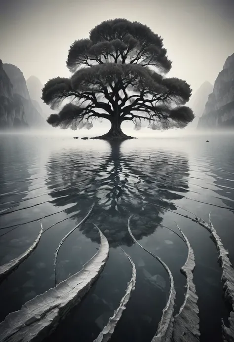 water, by Pierre Pellegrini, best quality, masterpiece, very aesthetic, perfect composition, intricate details, ultra-detailed