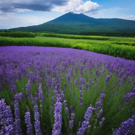 Hokkaido、Lavender Fields、Beautiful views、Beautiful lavender all around