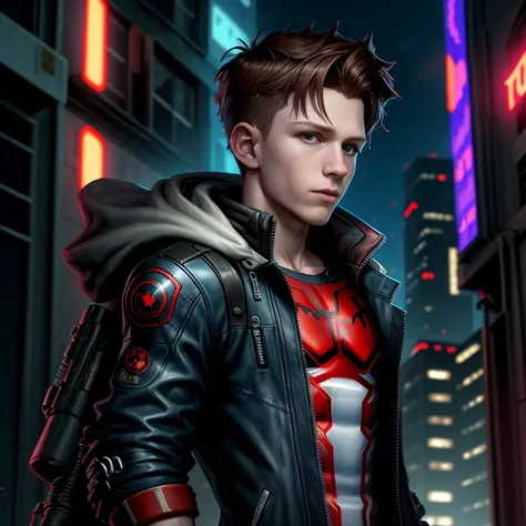 Tom holland cyberpunk