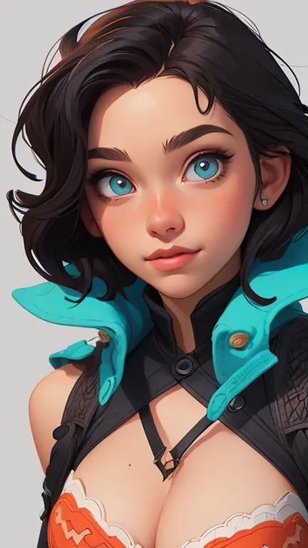 Female character in cartoon style Digital art style illustration Cartoon image of a woman .Ilustra??o estilo desenho animado, estilo de arte dos desenhos animados, Ella Purnel lestilo Cartoon style digital illustration artgerm style cartoon art style, digi...