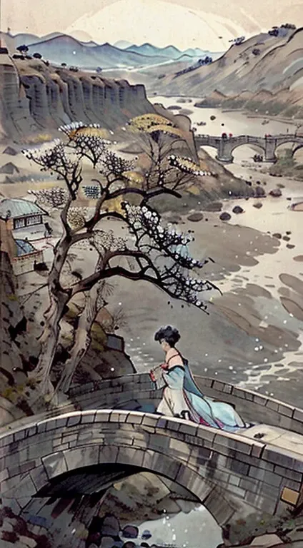 Bridge over the River，Solar terms，Spring Arrival，culture，Ink，mores，Elegant