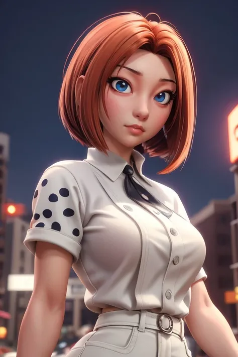 Anime chica con pelo blanco and blue eyes in the city, chica anime seductora, Camiseta, perfect chica con pelo blanco, chica con pelo blanco, arte de anime digital detallado, hermosa chica anime, estilo anime 4k, fondo de pantalla de arte anime 8k, hermosa...