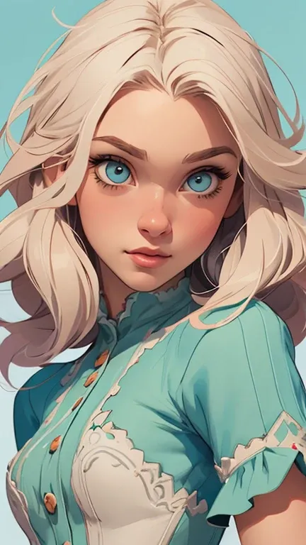 Female character in cartoon style Digital art style illustration Cartoon image of a woman .Ilustra??o estilo desenho animado, estilo de arte dos desenhos animados, Ella Purnel lestilo Cartoon style digital illustration artgerm style cartoon art style, digi...