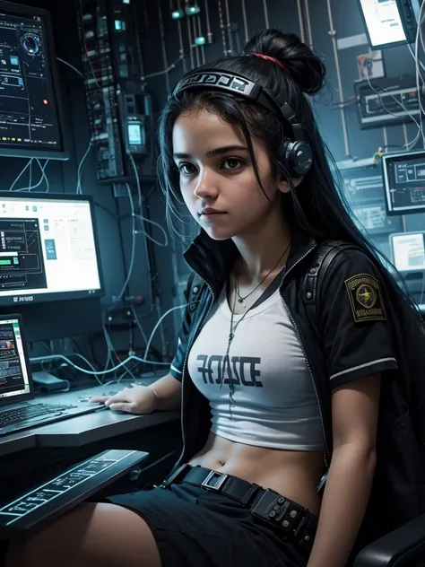 uma garota de 16 anos, hacker and rebel technology expert who fights against oppressive systems and for freedom of information.