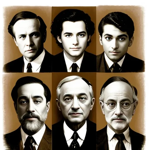 photo of jews tycoons focus on the characters faces