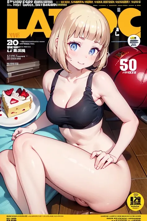 (from above:1.2),(from side:0.9), ((Face)), (Close-Up:0.4), ((looking at viewer, holding a cakes)),(magazine cover:1.4), highest quality、(real、photorealistic:1.4),(ultra high resolution, 8K RAW photo, clear focus), best qualtiy, natural lighting, field dep...