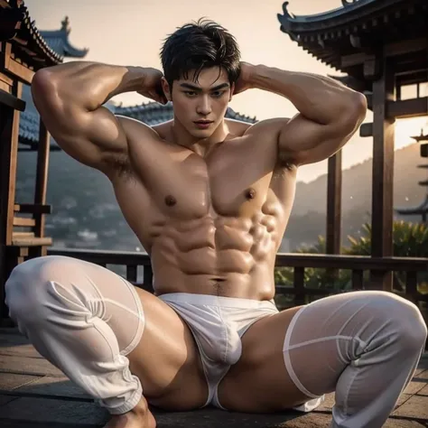 1 handsome Chinese guy，wet body, wet hair, 18-year-old male high school student，majestic，Who is Shi Yu?, Li Yuanbin, Kim Hyung Tae, Kim Hyung Tae, Yin Shishan, Wang Yi Bao, Li Xian , Leo Wu, Handsome Chinese muscular guy，Broad shoulders and narrow waist，A ...