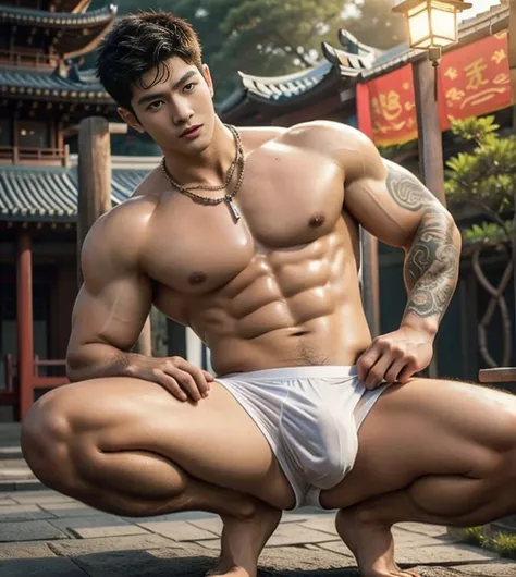   Two handsome boys kissing , super realistic, smiling at each other,hugging, kissing, touching lips, cuddle, romantic,skin ship, handsome Chinese guy，wet body, wet hair, 18-year-old male high school student，majestic，Who is Shi Yu?, Li Yuanbin, Kim Hyung T...