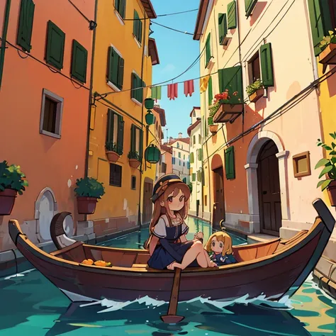 Gondola girls in Italy