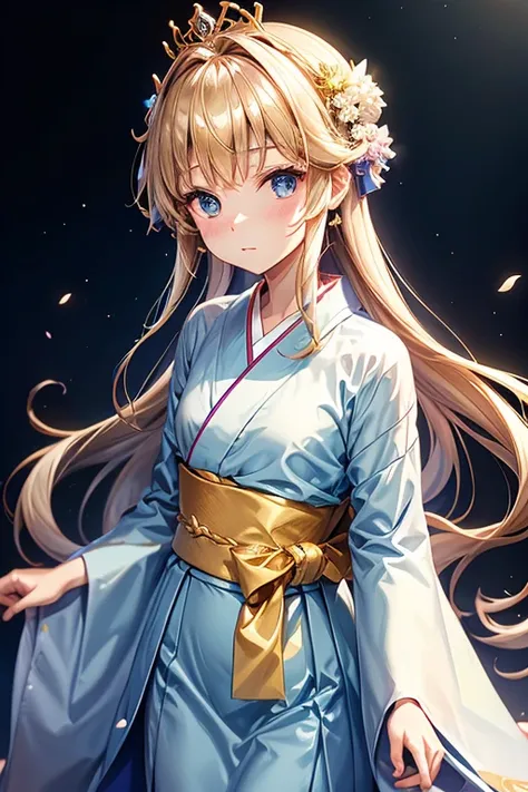 twelve simple kimonos, princess, gold hairpin, recoloring