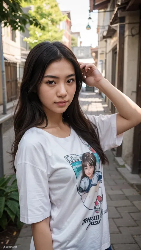 dslr, raw, av mode, iso 400, shutter speed: determined by the camera, single shot autofocus, white balance: auto, metering: spot, natural lighting, deep of field, instagram post, beautiful asian girl, hairstyle: generate various style long wavy, wearing ov...