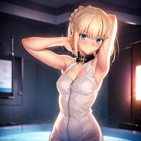 high resolution, {things to know_f de stay night ufotable:1.15}, rubio_ best quality, masterpiece,nude,sweatだく,blushing,smile,ar...