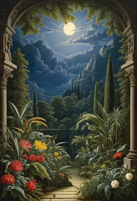 by Karl Friedrich Schinkel, best quality, masterpiece, very aesthetic, perfect composition, intricate details, ultra-detailed