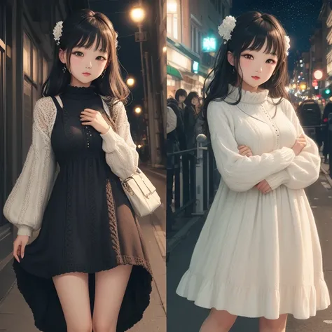 Knitted dress、Night Dress