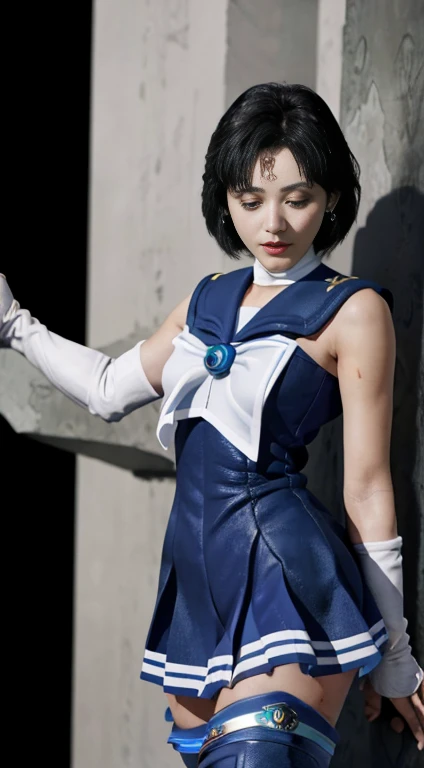 unreal engine:1.4,ultra-high resolution,best quality:1.4, realistic:1.4, skin texture:1.4, masterpiece:1.8, (sailor mercury:1.4)...