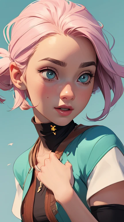 Female character in cartoon style Digital art style illustration Cartoon image of a woman .Ilustra??o estilo desenho animado, estilo de arte dos desenhos animados, Ella Purnel lestilo Cartoon style digital illustration artgerm style cartoon art style, digi...