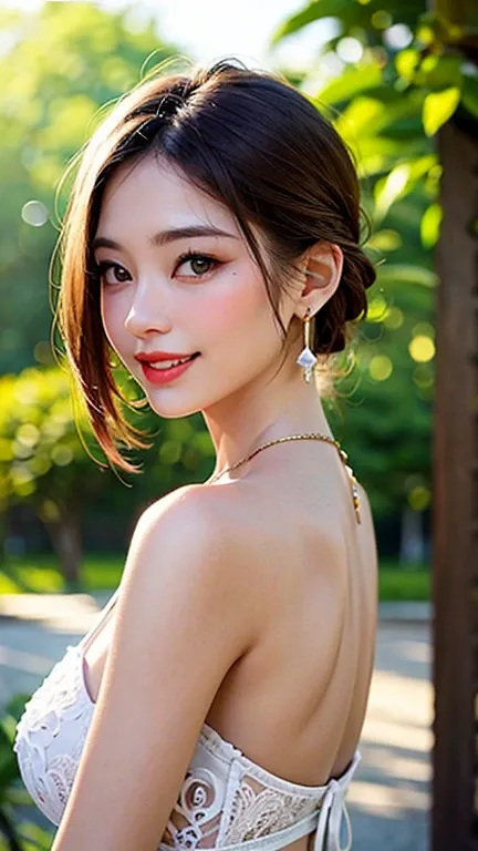 pretty girl: Asian, super cute;
Age: from 18-20 years old;
hair: bronze orange, smooth, shimmering in the sunlight, detailed;
skin: ivory white, rosy and flawless;
eyes: jet black, almond shaped, sexy, youthful, clear, super detailed, elegant, seductive, s...