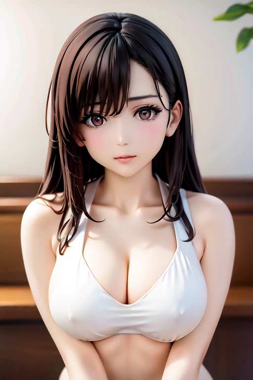 araffed asian woman in a white bralet posing for a picture, Yoshitomo Nara, white bra, japanese goddess, reluvy5213, realistic young gravure idol, Beasts, young pretty gravure idol, sophisticated gravure idol, cutecore, young sensual gravure idol