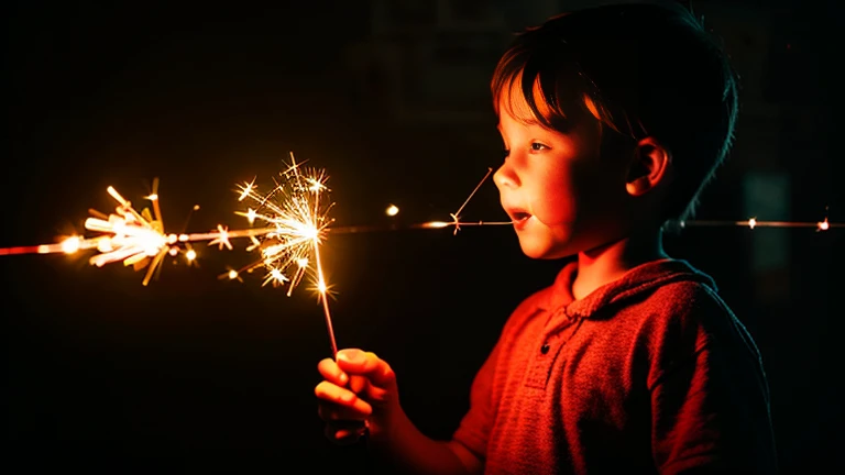 Sparklers and children&#39;s t-values