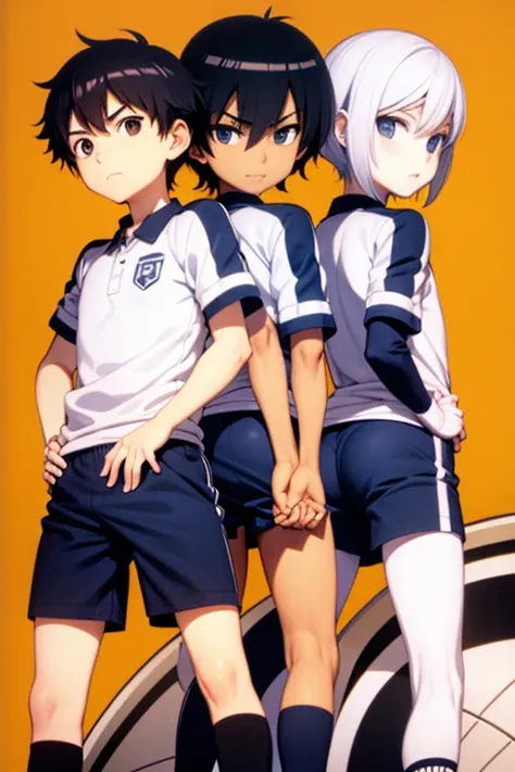 a cartoon boy in a soccer uniform standing with his hands on his hips, aramaki shinji, tezuka osamu, tsutomu niehi, fubuki, official art, toru furuya, gelbooru anime image, kinu nishimura, yukio - e, tanaka suguru, akira yoshizawa