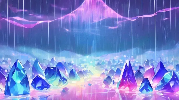 Rain of colorful gems　universe　scenery　No people　Dream Cute