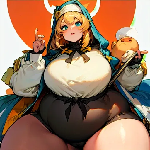 Bridget　Guilty Gear　For obesity　Very fat　　round face　Chubby　Plump