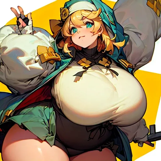 Bridget　Guilty Gear　For obesity　Very fat　　round face　Chubby　Plump