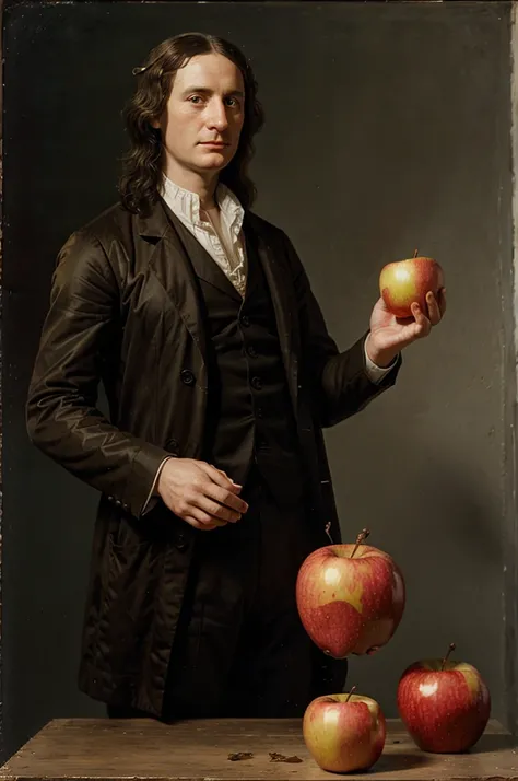 Isaac Newton and the apple 