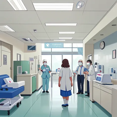 A few months later, el hospital se ha transformado. Patient lines are shorter, staff is more organized and motivated, and the quality of care has improved significantly.