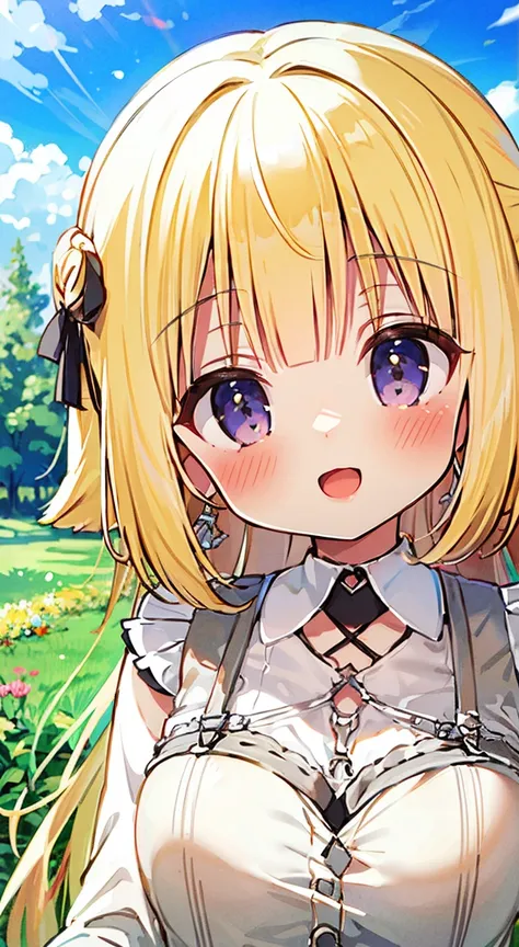 ((highest quality,masterpiece,))anime girl,cute face,style,flower garden,countryside,garden,１girl girl,