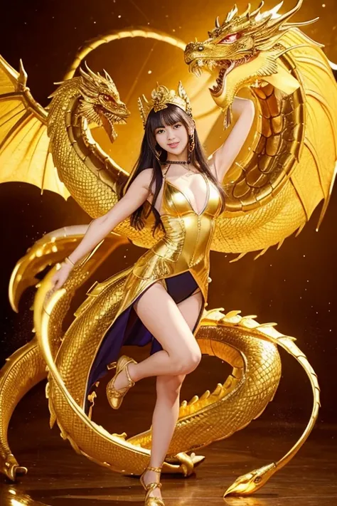 Golden Girl、Good style、、、whole body、、、Golden Dragon